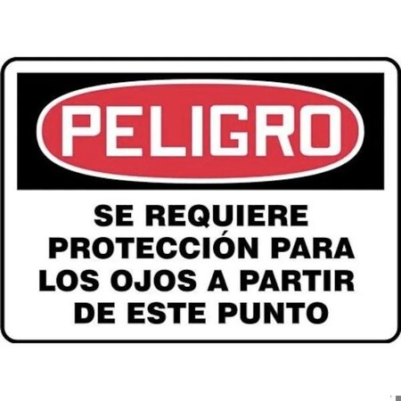 Accuform OSHA DANGER Safety Sign EYE SHMPPE008VP SHMPPE008VP